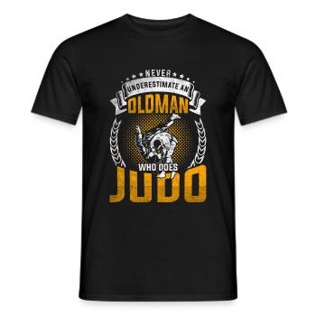 Judo Rentner SPort - Männer T-Shirt - Schwarz - Vorne - AI Model Male 178 light (178cm)