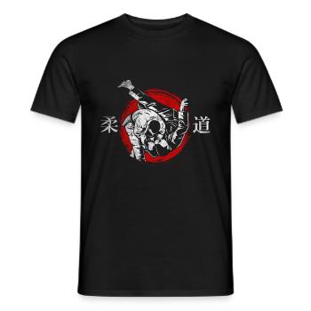 judo - Men's T-Shirt - black - Front - AI Model Male 178 light (178cm)
