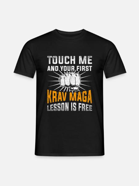 Krav Maga fighter - Men's T-Shirt - black
