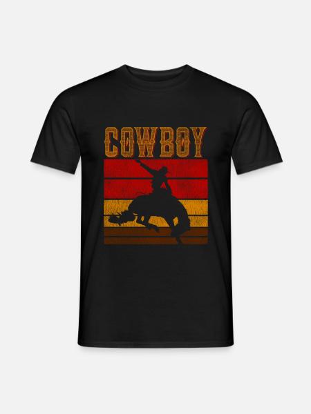 Cowboy Far West - T-shirt homme - noir