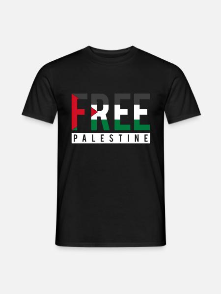 Palestine freedom - Men's T-Shirt - black