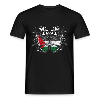 Palestine Butterflies Love - T-shirt homme - noir - Devant - AI Model Male 178 light (178cm)