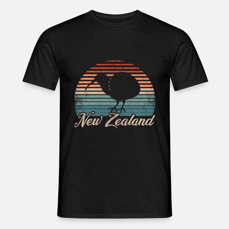 Neuseeland - Männer T-Shirt - Schwarz