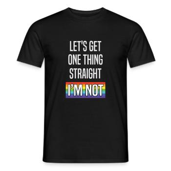 LGBT - T-shirt homme - noir - Devant - AI Model Male 178 light (178cm)