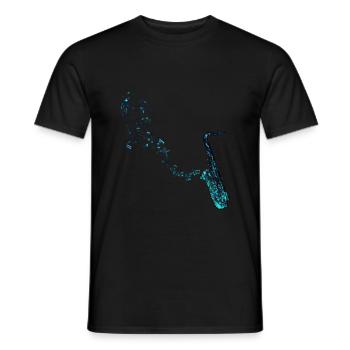 Saxophoniste - T-shirt homme - noir - Devant - AI Model Male 178 light (178cm)