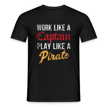 Pirat - T-shirt homme - noir - Devant - AI Model Male 178 light (178cm)