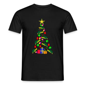 Turtle Christmas Gift - Men's T-Shirt - black - Front - AI Model Male 178 light (178cm)
