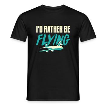 Pilot - Männer T-Shirt - Schwarz - Vorne - AI Model Male 178 light (178cm)