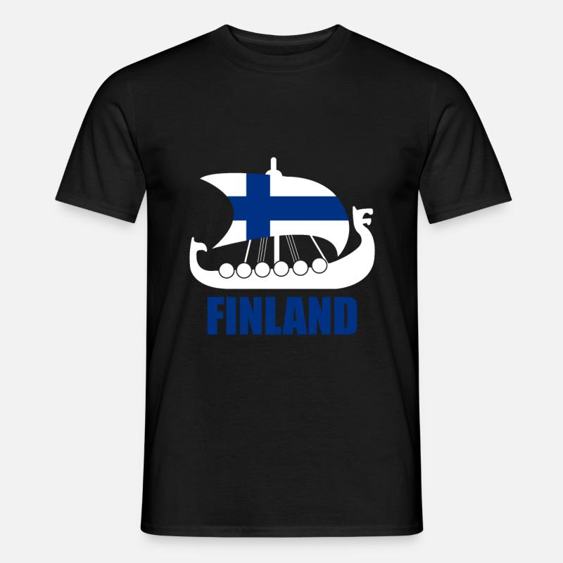 Finnland Land Wikinger - Männer T-Shirt - Schwarz