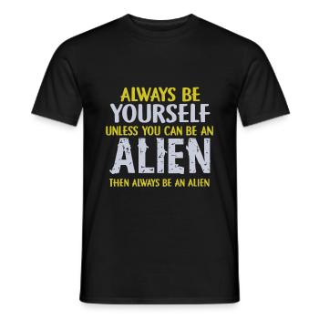 Alien - T-shirt homme - noir - Devant - AI Model Male 178 light (178cm)