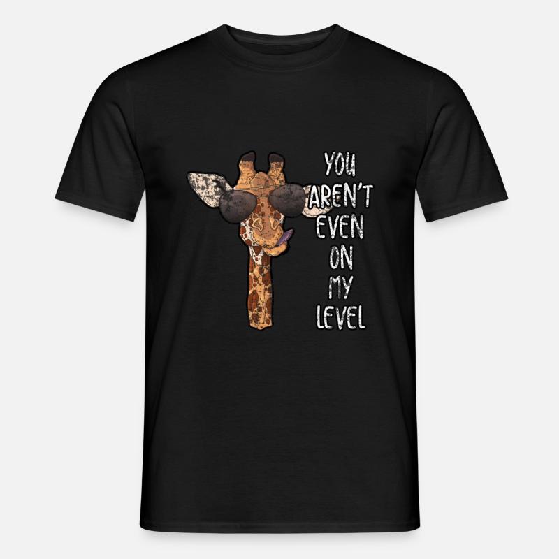 Giraffen - Männer T-Shirt - Schwarz