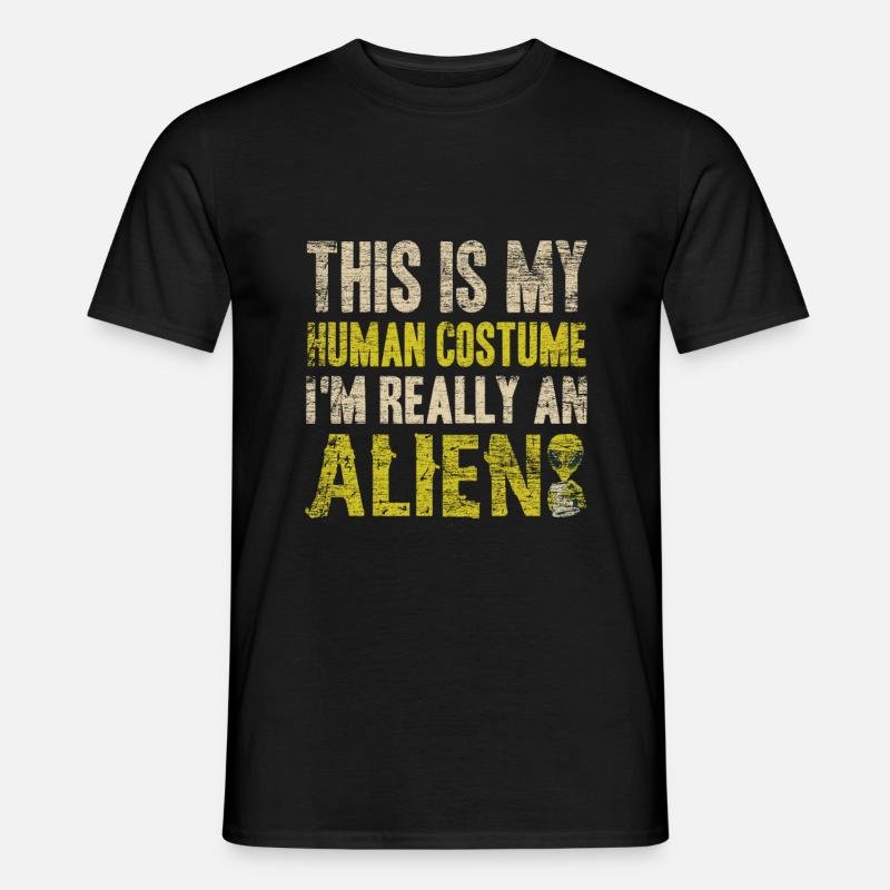 Alien Kostüm - Männer T-Shirt - Schwarz