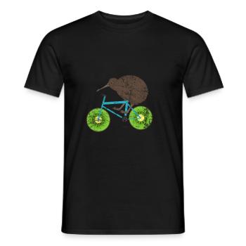 New Zealand kiwi - Men's T-Shirt - black - Front - AI Model Male 178 light (178cm)