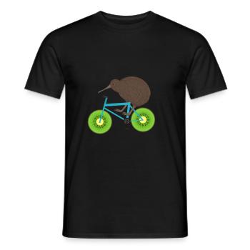 Neuseeland Kiwi Geschenk - Männer T-Shirt - Schwarz - Vorne - AI Model Male 178 light (178cm)