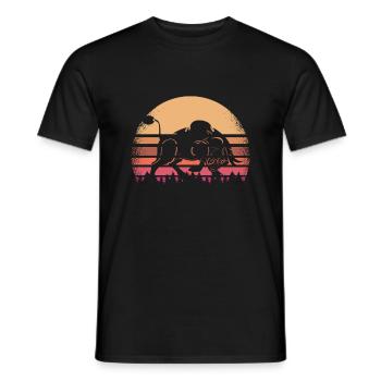 Stier Bulle - Männer T-Shirt - Schwarz - Vorne - AI Model Male 178 light (178cm)
