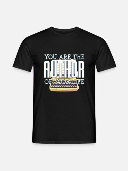 author - Men's T-Shirt - black