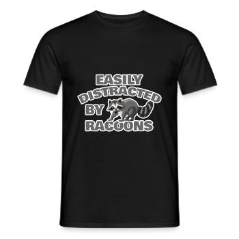 Waschbär Wald Bandit - Männer T-Shirt - Schwarz - Vorne - AI Model Male 178 light (178cm)