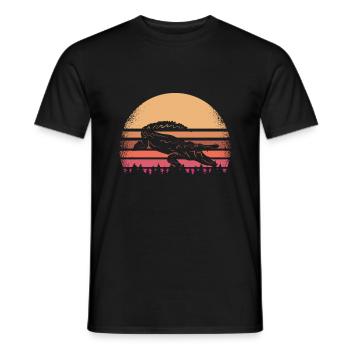 crocodile - T-shirt homme - noir - Devant - AI Model Male 178 light (178cm)