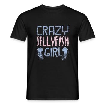 Qualle - Männer T-Shirt - Schwarz - Vorne - AI Model Male 178 light (178cm)
