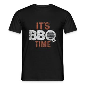 Grillen BBQ - Männer T-Shirt - Schwarz - Vorne - AI Model Male 178 light (178cm)