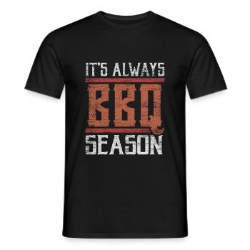 BBQ Grillen - Männer T-Shirt - Schwarz - Vorne - AI Model Male 178 light (178cm)