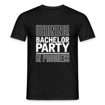 Soirée de célibataire - T-shirt homme - noir - Devant - AI Model Male 178 light (178cm)