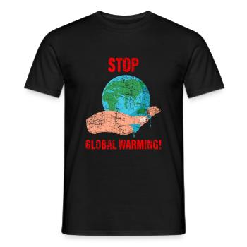 Earth Day Earth Environment - Men's T-Shirt - black - Front - AI Model Male 178 light (178cm)