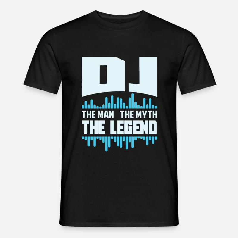 DJ - Männer T-Shirt - Schwarz