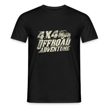 Véhicule tout terrain - T-shirt homme - noir - Devant - AI Model Male 178 light (178cm)