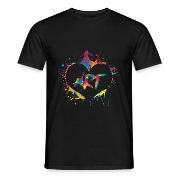 Art artist painter - Men's T-Shirt - black - Front - AI Model Male 178 light (178cm)