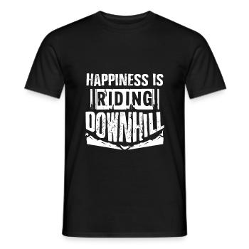 Downhill VTT - T-shirt homme - noir - Devant - AI Model Male 178 light (178cm)