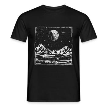 Astronom Planet - Männer T-Shirt - Schwarz - Vorne - AI Model Male 178 light (178cm)