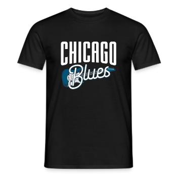 Blues Gitarre - Männer T-Shirt - Schwarz - Vorne - AI Model Male 178 light (178cm)
