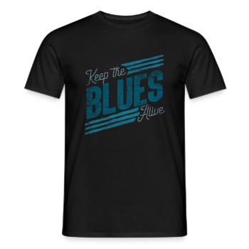 Blues - T-shirt homme - noir - Devant - AI Model Male 178 light (178cm)
