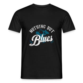 Blues - T-shirt homme - noir - Devant - AI Model Male 178 light (178cm)