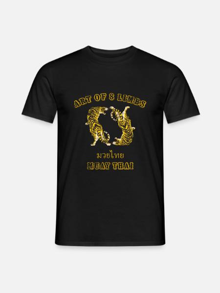Muay Thai tiger - Men's T-Shirt - black