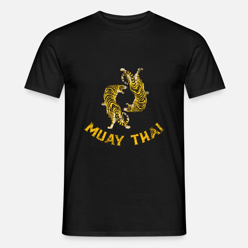 Muay Thai - Männer T-Shirt - Schwarz