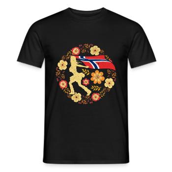 Norway Oslo - Men's T-Shirt - black - Front - AI Model Male 178 light (178cm)