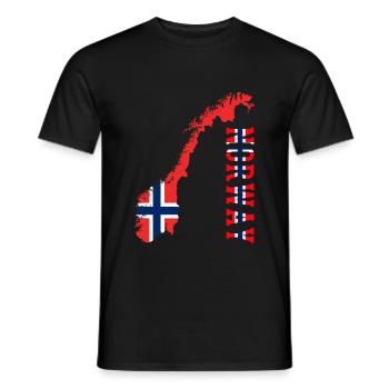 Norwegen Oslo Norweger - Männer T-Shirt - Schwarz - Vorne - AI Model Male 178 light (178cm)