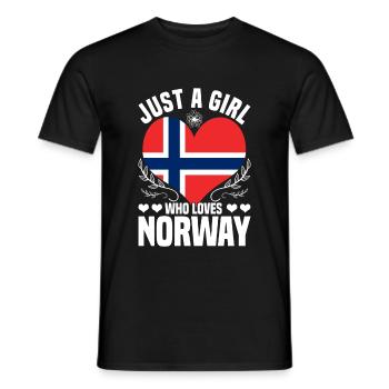 Norway Norwegians - Men's T-Shirt - black - Front - AI Model Male 178 light (178cm)