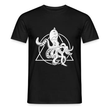 Kraken Tier - Männer T-Shirt - Schwarz - Vorne - AI Model Male 178 light (178cm)