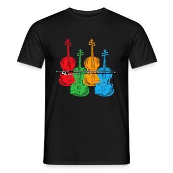 Violoncelle - T-shirt homme - noir - Devant - AI Model Male 178 light (178cm)