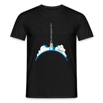 Fusée clarinette - T-shirt homme - noir - Devant - AI Model Male 178 light (178cm)