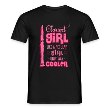Clarinete - Camiseta hombre - negro - delante - AI Model Male 178 light (178cm)
