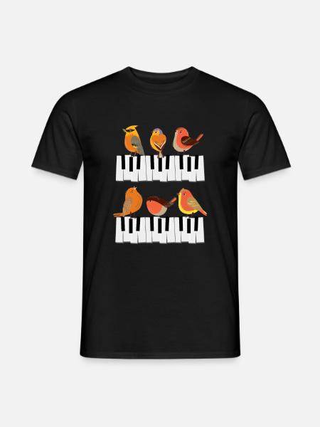 Piano instrument - Men's T-Shirt - black
