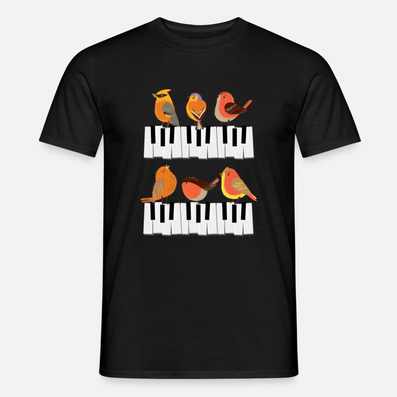Klavier Instrument - Männer T-Shirt - Schwarz