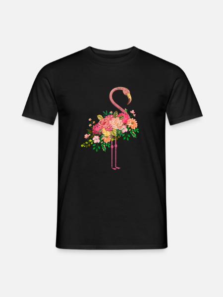 Flamingo bird - Men's T-Shirt - black