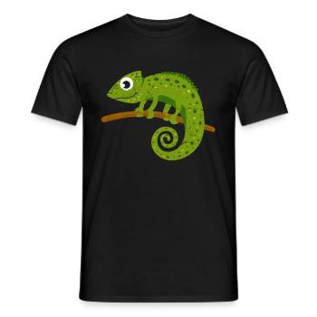 Chameleon - Men's T-Shirt - black - Front - AI Model Male 178 light (178cm)