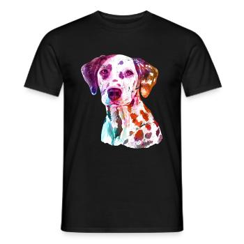 Dalmatiner - Männer T-Shirt - Schwarz - Vorne - AI Model Male 178 light (178cm)