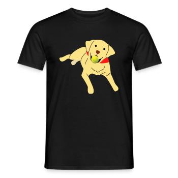 Labrador - Männer T-Shirt - Schwarz - Vorne - AI Model Male 178 light (178cm)